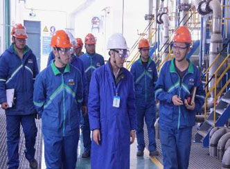 赛得利（福建）纤维有限公司来赫邦公司进行参观访问