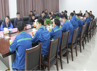 东营港经济开发区管委会党工委书记杜振波一行来赫邦公司进行调研指导 