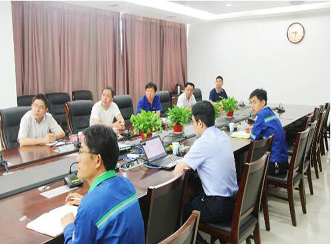 东营市盐务局副局长门玉江一行到赫邦公司进行调研指导