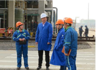 集团总裁张在忠到赫邦-欧铂公司视察工作 