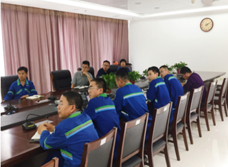 特种化学品事业部常务副总经理张生安来赫邦-欧铂-科利雅公司进行检查调研