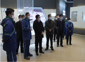 山东省工业和信息化厅“四进”工作组来赫邦公司调研督导