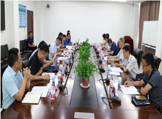 省化工专项行动办化肥氯碱组组长岳文胜一行莅临赫邦公司调研指导