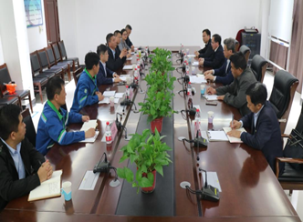 市纪委常务副书记、市监委副主任刘国亭一行莅临赫邦公司参观调研