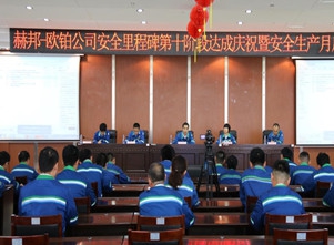 赫邦公司组织开展第十阶段安全里程碑达成庆祝暨安全生产月启动会议 