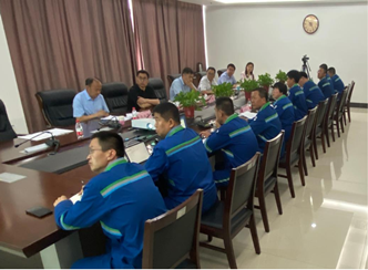 东营港经济开发区管委会书记杨同贤一行莅临赫邦公司检查指导工作